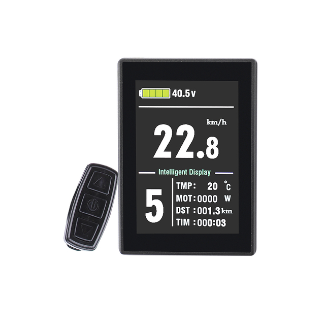 Greenpedel 24v 36v 48v Layar LCD Warna-warni KT-LCD8S Baru untuk Sepeda Listrik