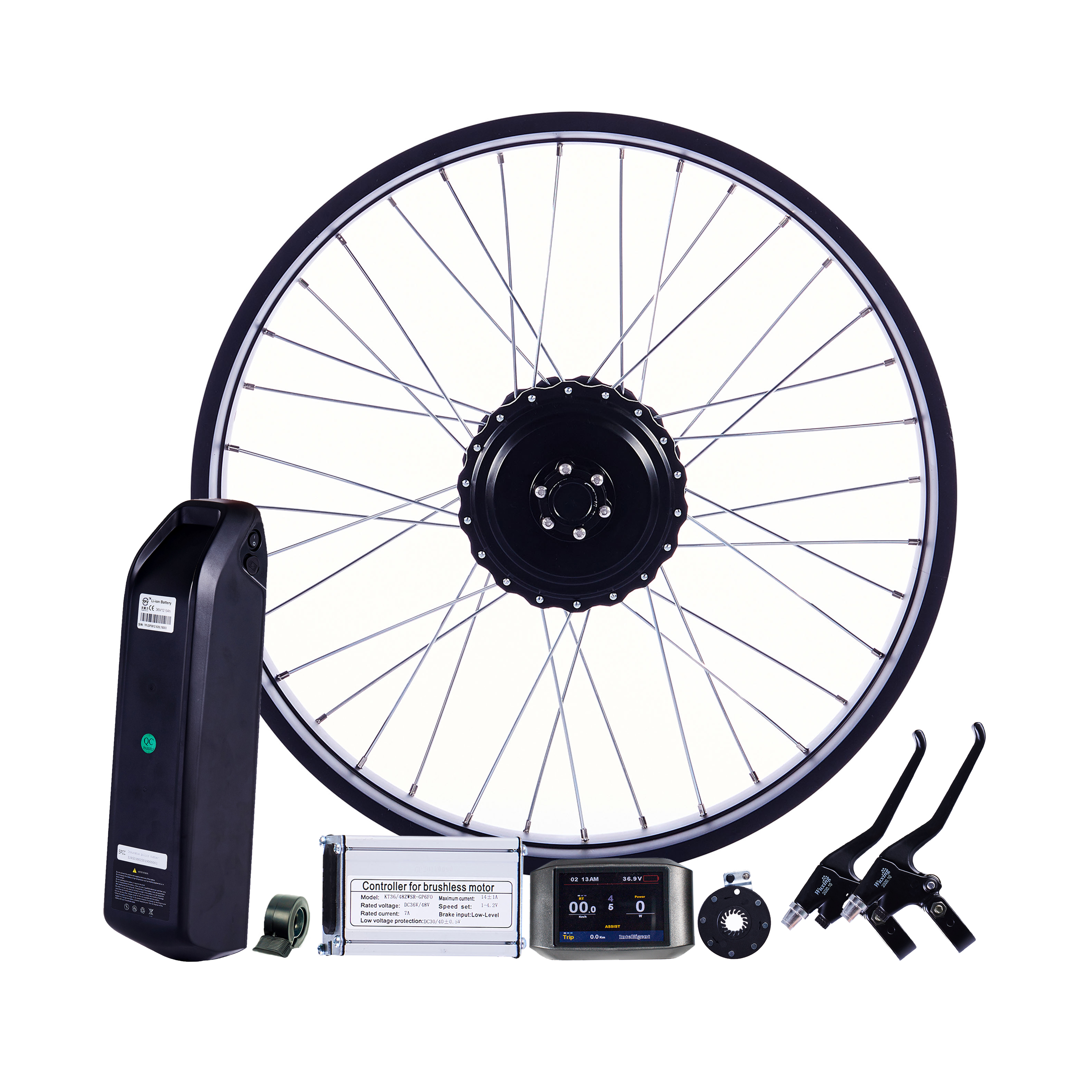 350W-750W Geared Hub Motor Fat Bike Wheel Drive System 