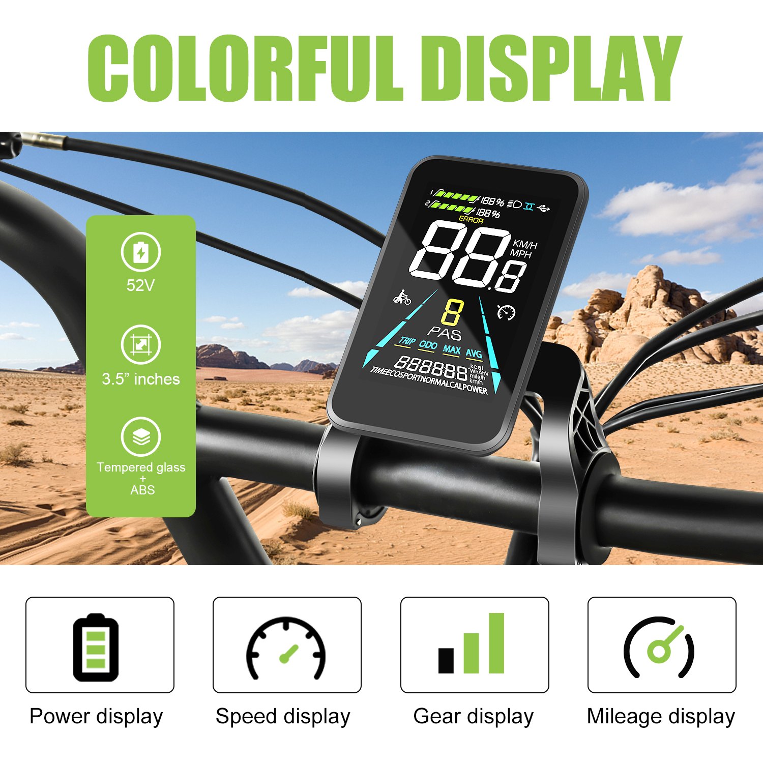 52v 2000w High Torque Hub Motor Electric Bike Kits