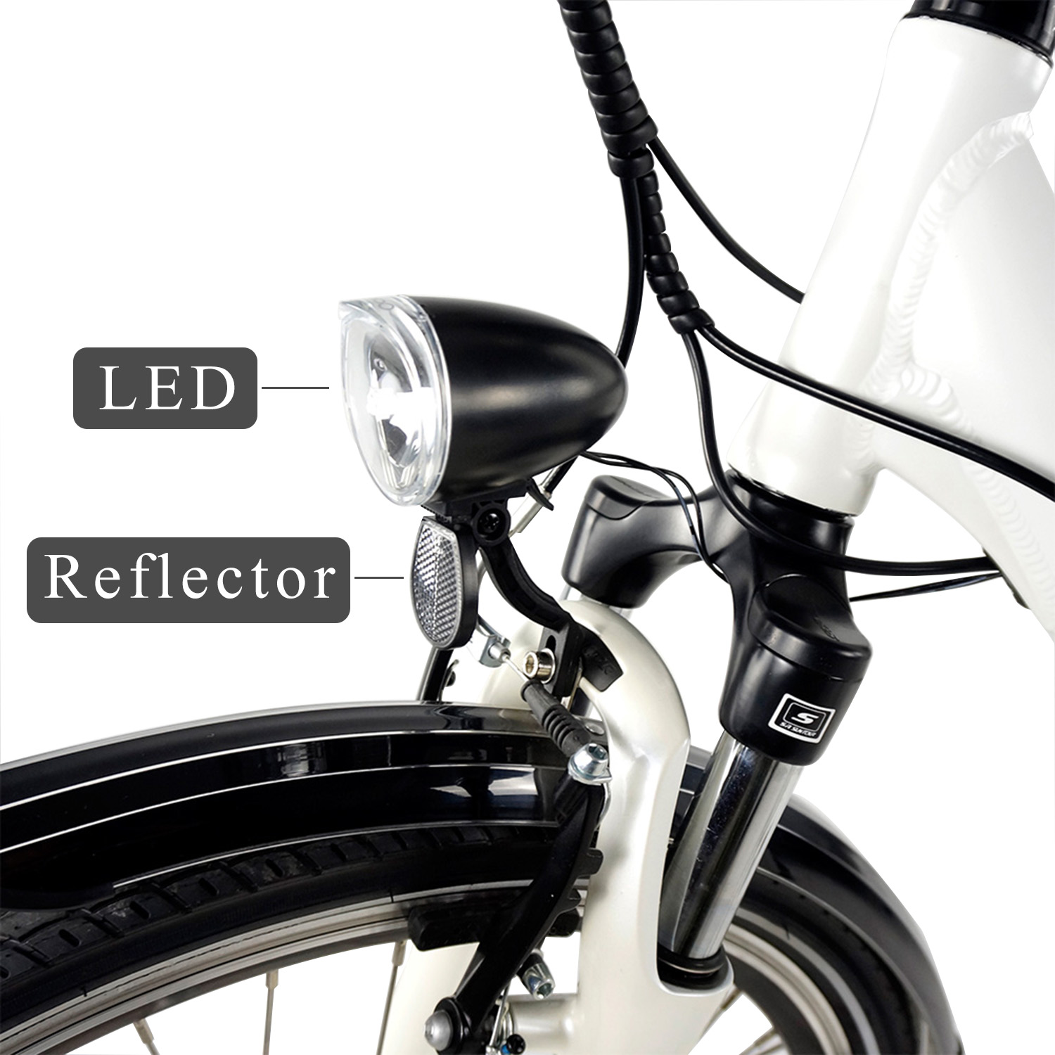 Greenpedel Spanninga HL2300 10 LUX Electric Bike LED Light